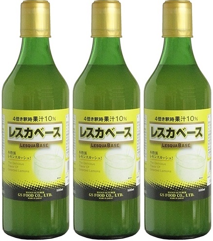 GS レスカ・ベース(加糖)　500ml×3瓶