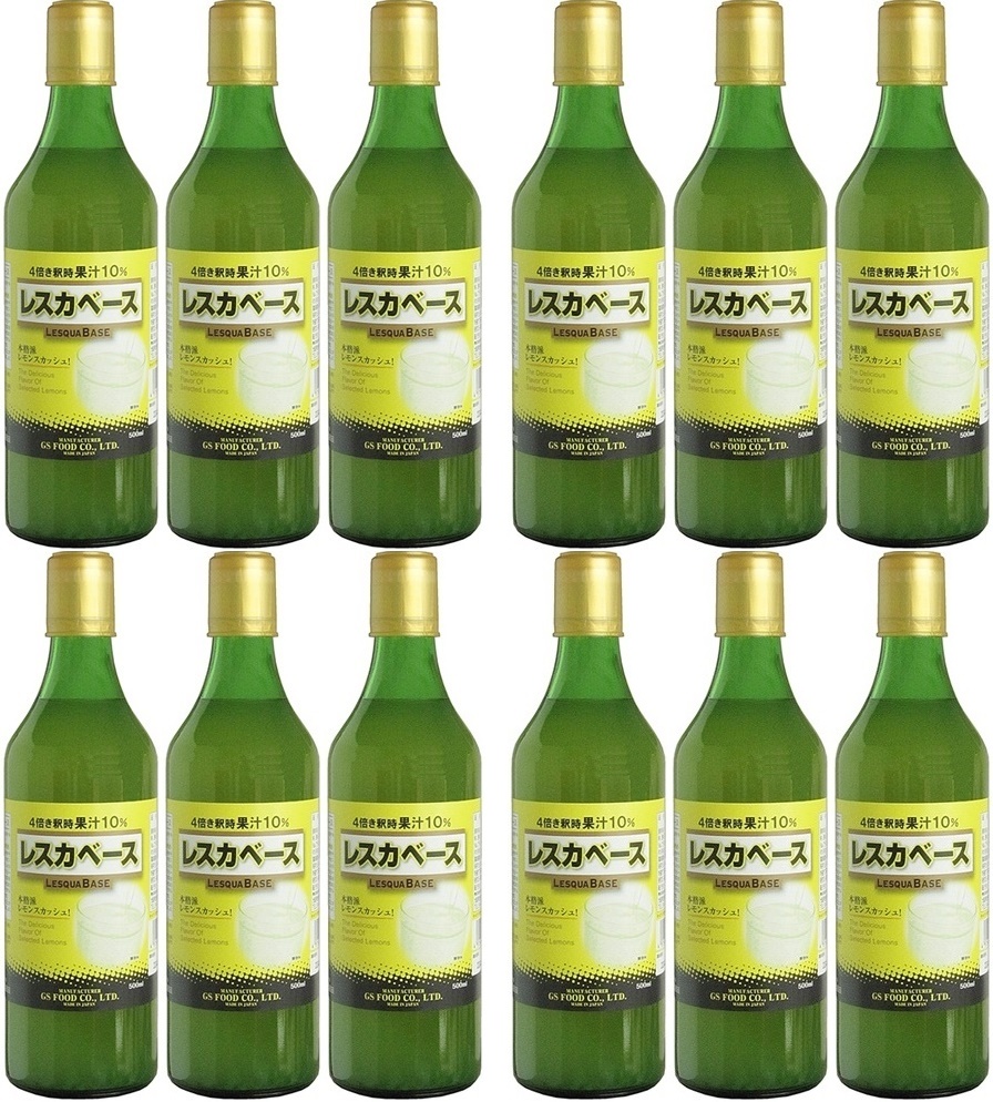 ＧＳ レスカベース(加糖) 500ｍｌ×12本